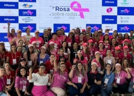 ACIC Mulher marca presença no 1° Rosa sobre Rodas do Sintropar